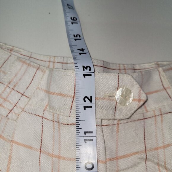 Tail Vintage Shorts Womens 6 Golf Checkered Plaid Pink Cream Twill Deadstock NWT - Picture 12 of 15